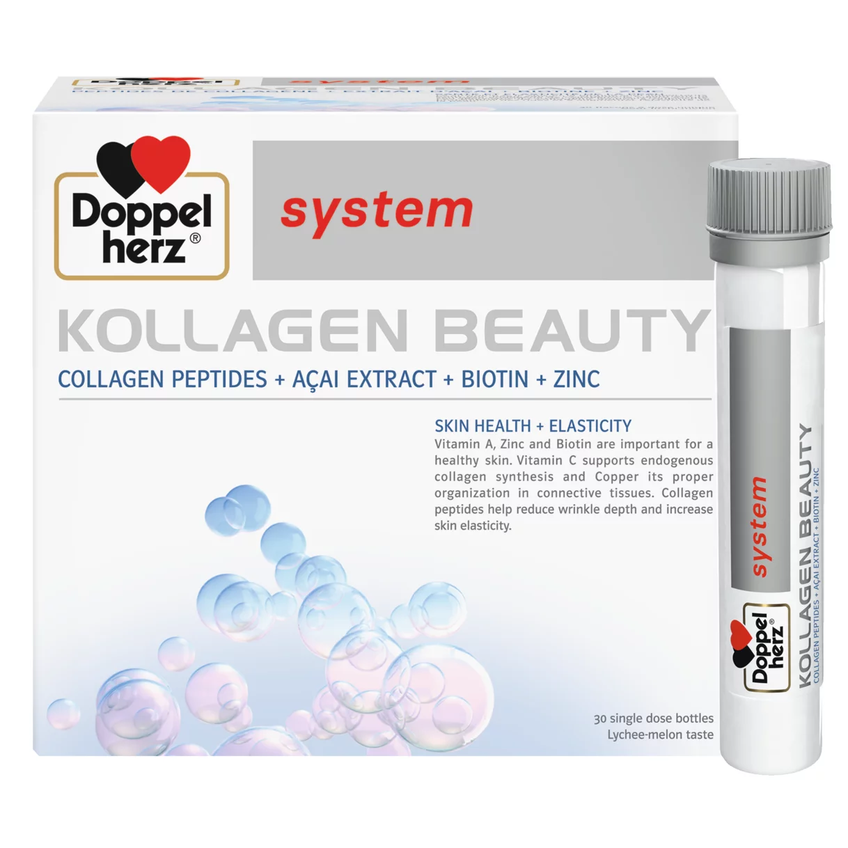 Illustration of the product packaging Doppelherz system KOLLAGEN BEAUTY front view